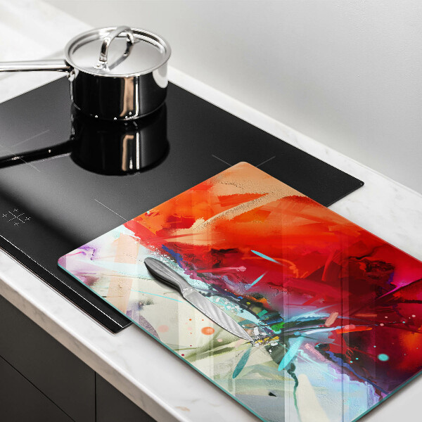 Tűzhely fedőlap Festett absztrakció