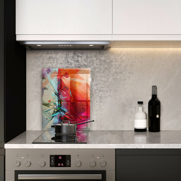 Tűzhely fedőlap Festett absztrakció