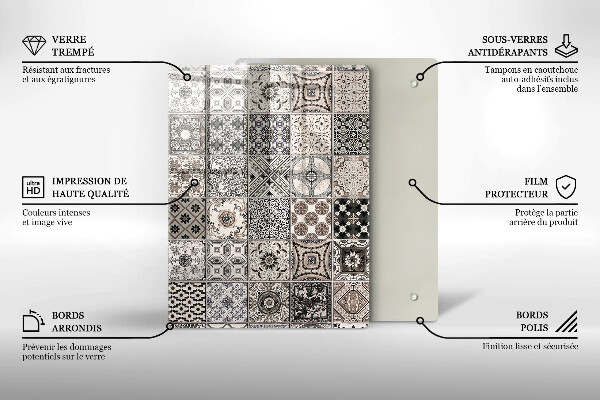 Tűzhely fedőlap Dekoratív csempe