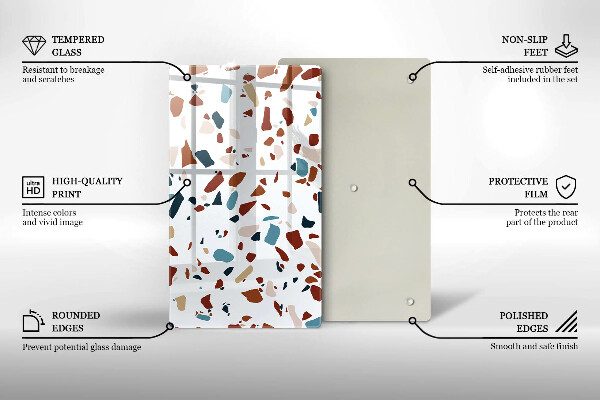 Tűzhely fedőlap Díszítő kő