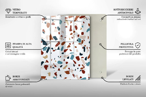 Tűzhely fedőlap Díszítő kő