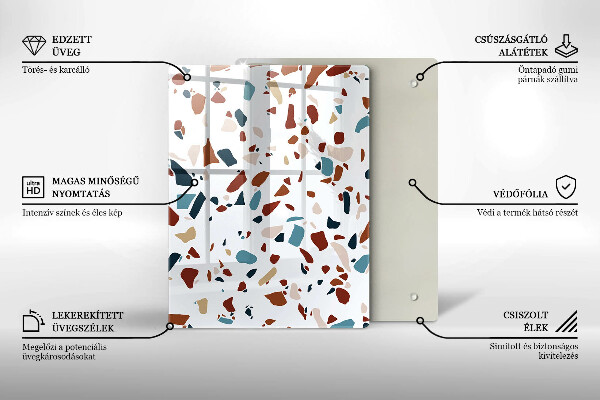 Tűzhely fedőlap Díszítő kő