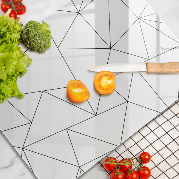 Tűzhely fedőlap Fehér háromszögek