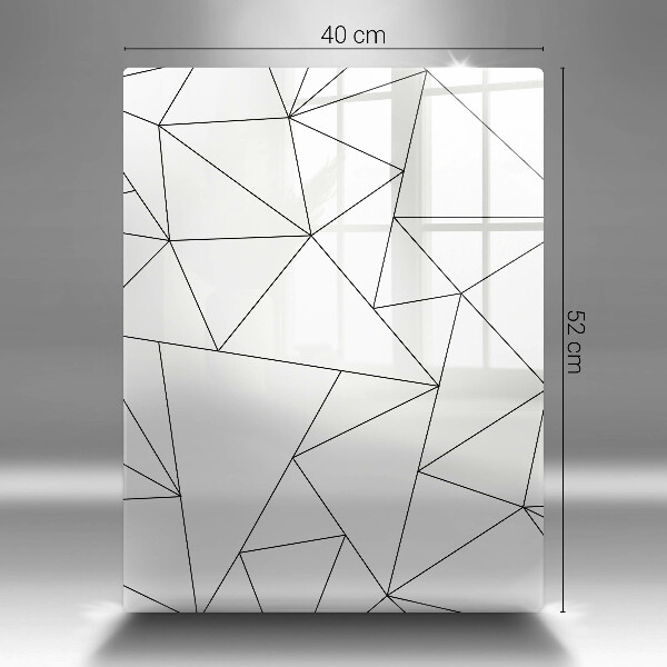 Tűzhely fedőlap Fehér háromszögek