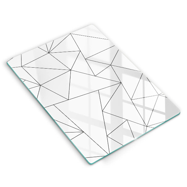 Tűzhely fedőlap Fehér háromszögek