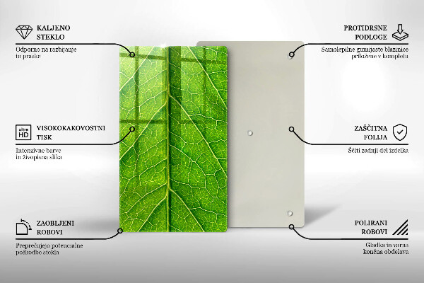 Tűzhely fedőlap Természetes levélerek