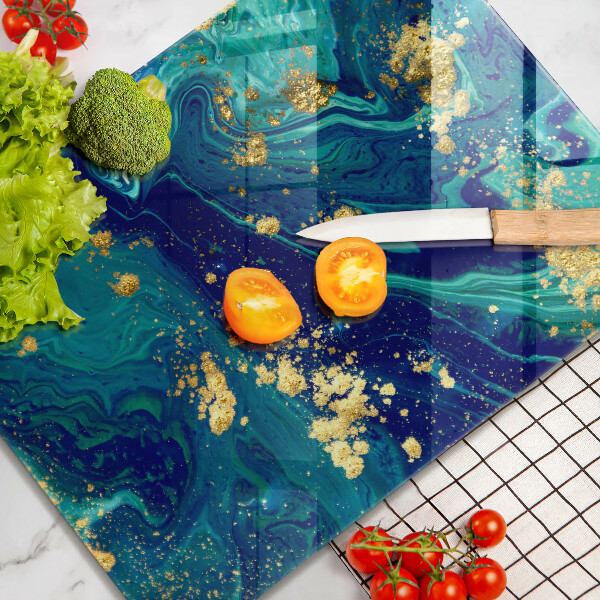 Tűzhely fedőlap Absztrakció arannyal