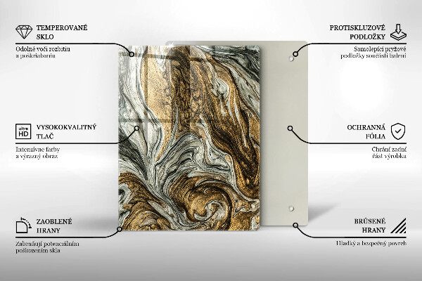 Tűzhely fedőlap Gazdag absztrakció