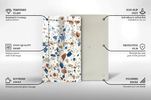 Tűzhely fedőlap Dekoratív kőedény