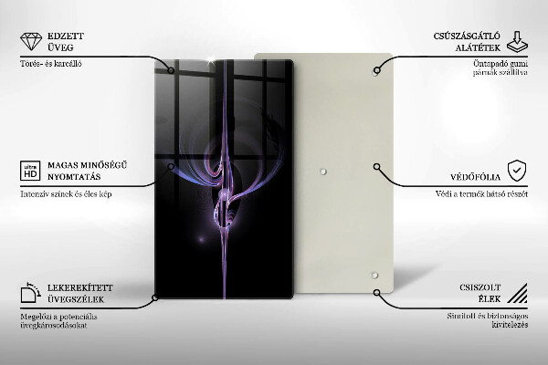 Tűzhely fedőlap Modern absztrakció