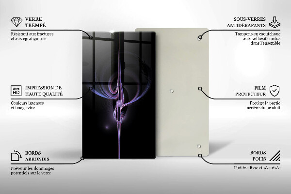 Tűzhely fedőlap Modern absztrakció