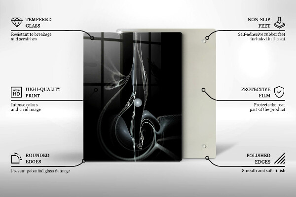 Tűzhely fedőlap Modern absztrakció