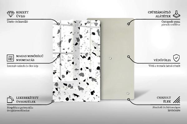 Tűzhely fedőlap Dekoratív kőedény