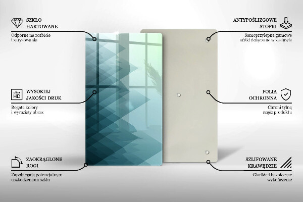 Tűzhely fedőlap Absztrakt hegyek