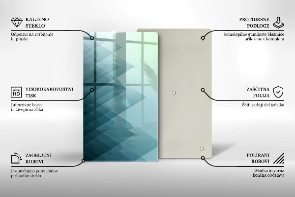 Tűzhely fedőlap Absztrakt hegyek