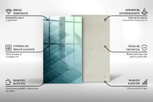 Tűzhely fedőlap Absztrakt hegyek