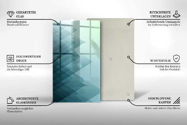 Tűzhely fedőlap Absztrakt hegyek