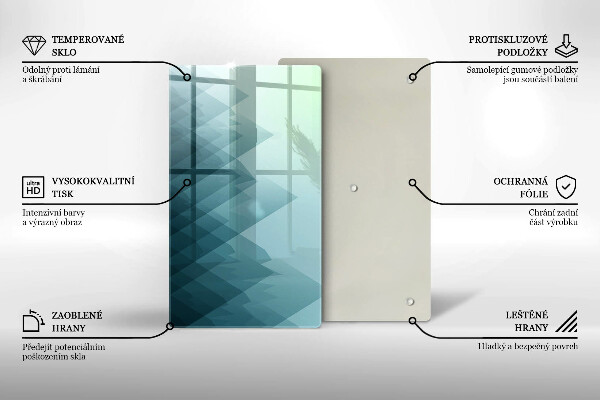 Tűzhely fedőlap Absztrakt hegyek