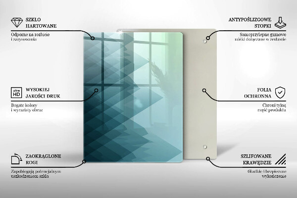 Tűzhely fedőlap Absztrakt hegyek