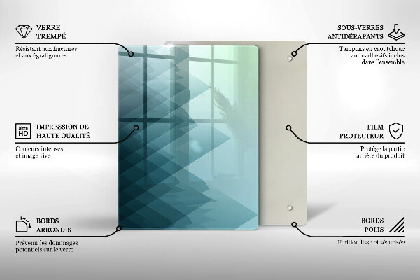 Tűzhely fedőlap Absztrakt hegyek