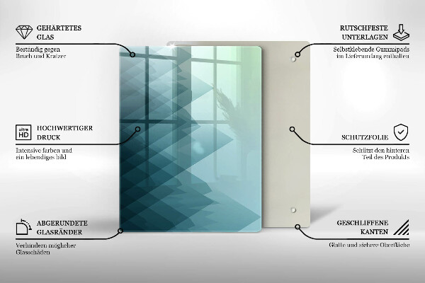 Tűzhely fedőlap Absztrakt hegyek