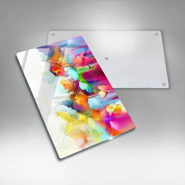 Tűzhely fedőlap Festett virágok