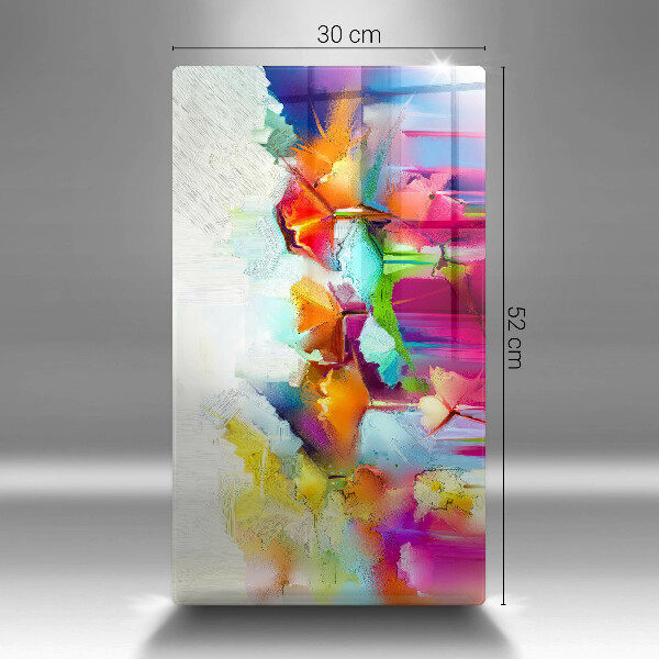 Tűzhely fedőlap Festett virágok