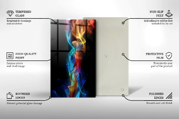 Tűzhely fedőlap Színes füst