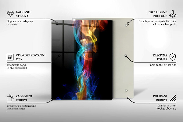 Tűzhely fedőlap Színes füst