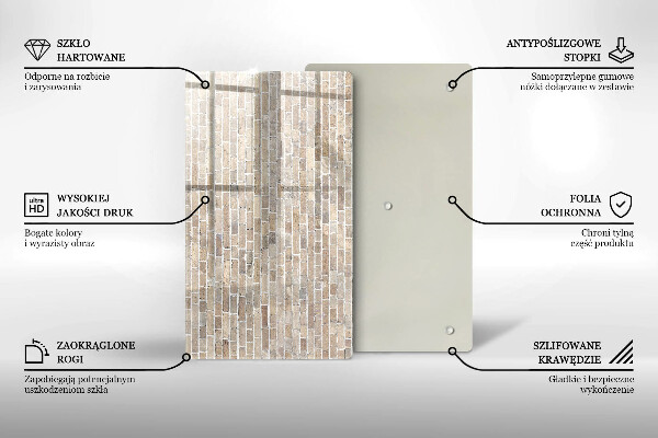 Tűzhely fedőlap Világos téglafal