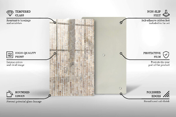 Tűzhely fedőlap Világos téglafal