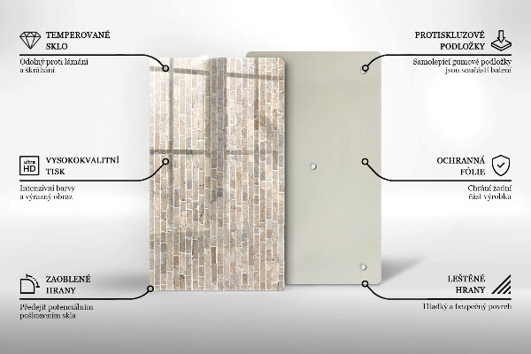 Tűzhely fedőlap Világos téglafal