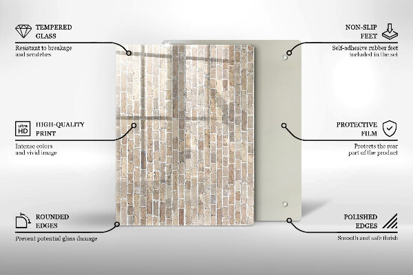 Tűzhely fedőlap Világos téglafal