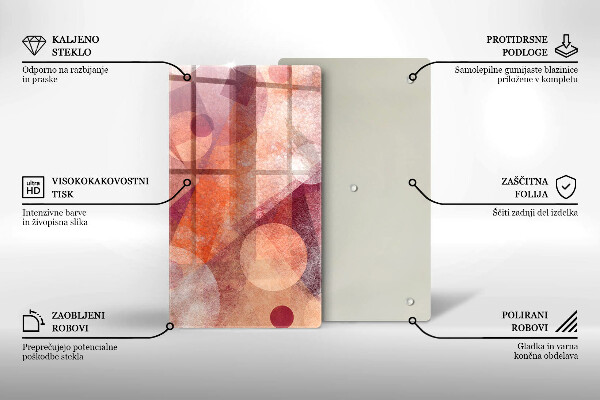 Tűzhely fedőlap Absztrakt muveszet