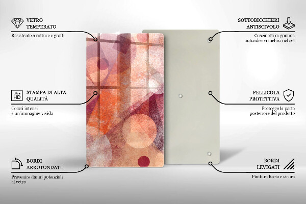 Tűzhely fedőlap Absztrakt muveszet