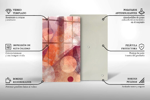 Tűzhely fedőlap Absztrakt muveszet