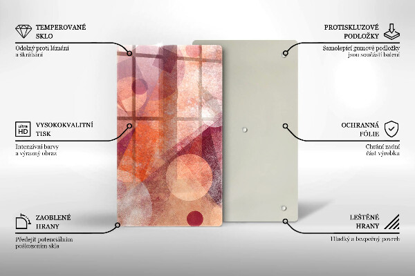 Tűzhely fedőlap Absztrakt muveszet