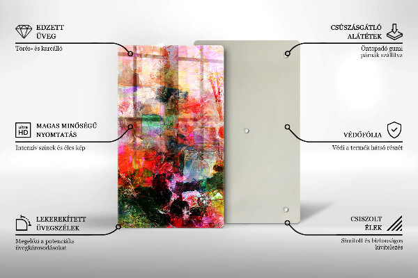 Tűzhely fedőlap Festék absztrakció