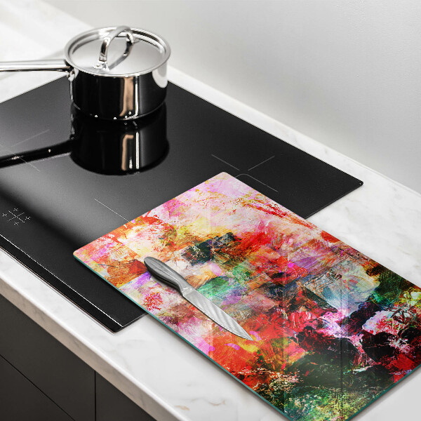 Tűzhely fedőlap Festék absztrakció