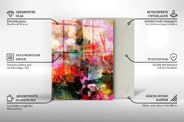 Tűzhely fedőlap Festék absztrakció