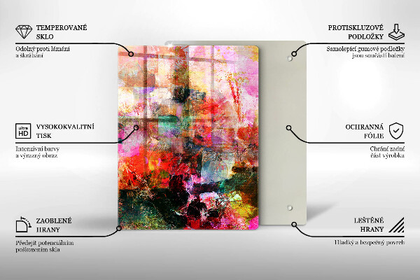 Tűzhely fedőlap Festék absztrakció