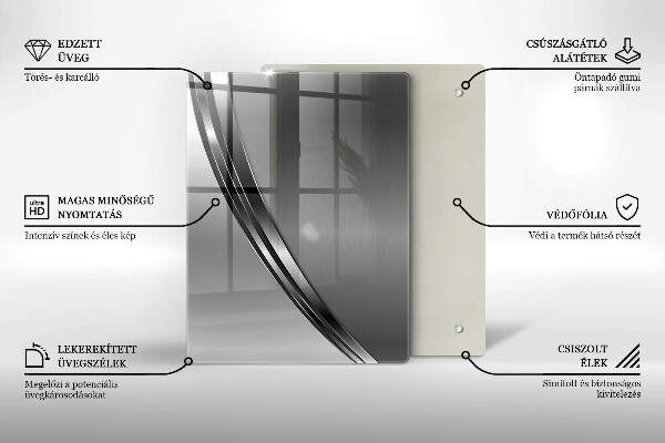 Tűzhely fedőlap Fém absztrakció