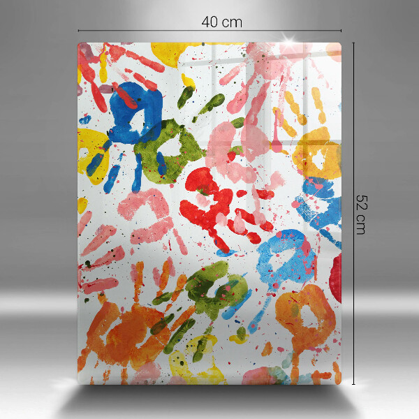 Tűzhely fedőlap Gyermek kezek nyomai