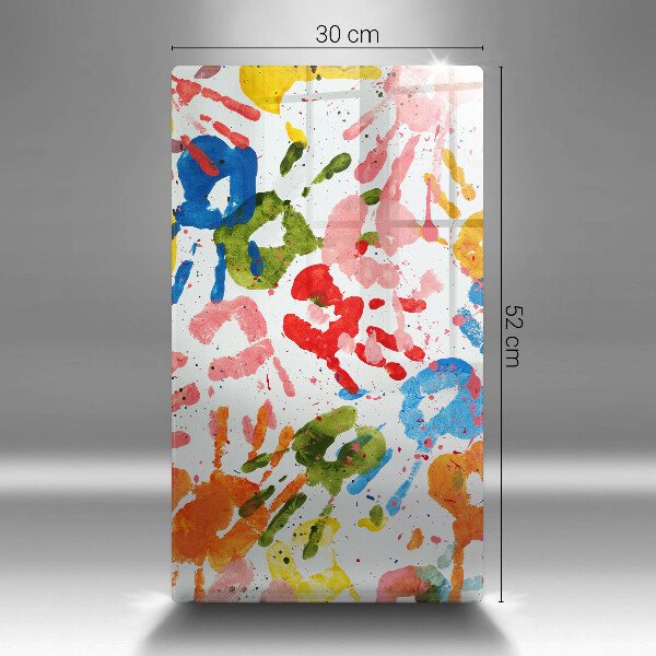 Tűzhely fedőlap Gyermek kezek nyomai