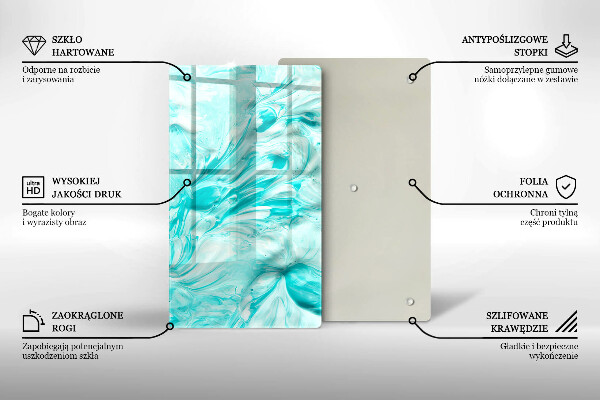 Tűzhely fedőlap Absztrakciós festékek