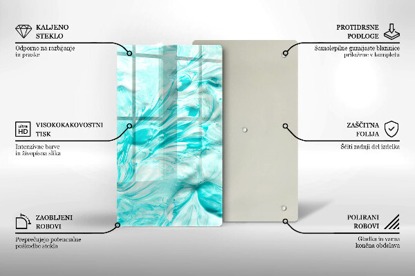 Tűzhely fedőlap Absztrakciós festékek