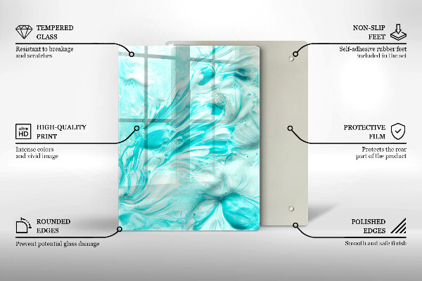 Tűzhely fedőlap Absztrakciós festékek