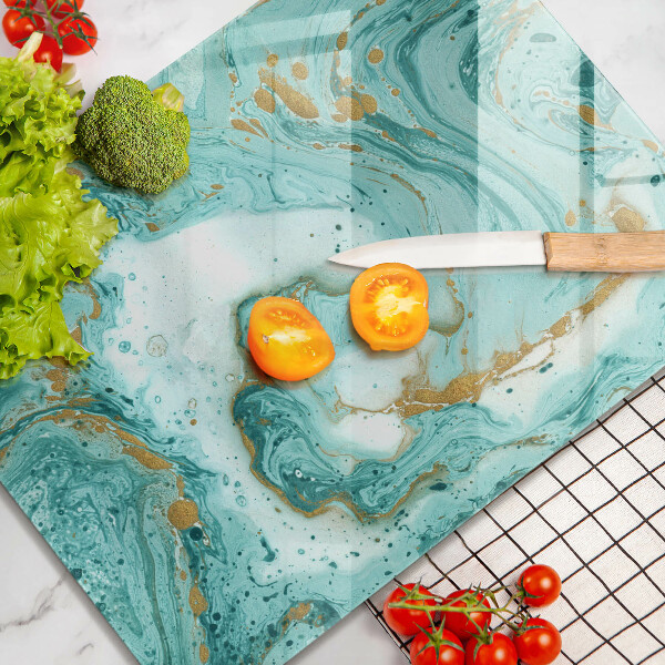 Tűzhely fedőlap Kék absztrakció