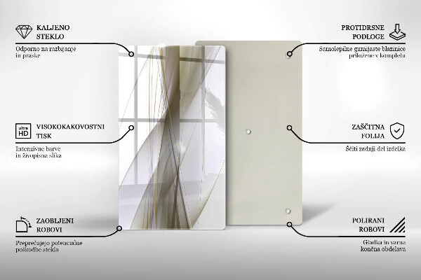 Tűzhely fedőlap Absztrakt vonalak tervezése