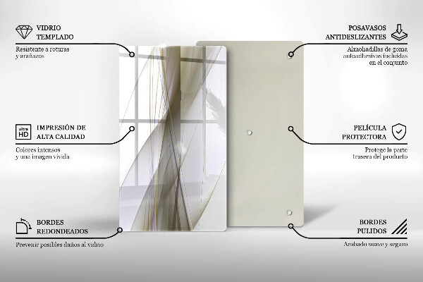 Tűzhely fedőlap Absztrakt vonalak tervezése